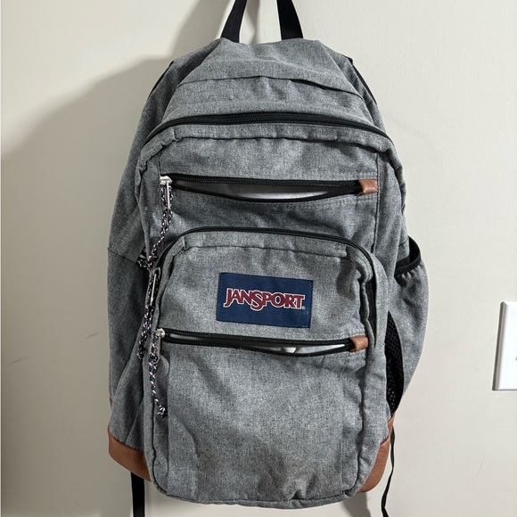 JanSport Classic Gray Backpack - Picture 1 of 7